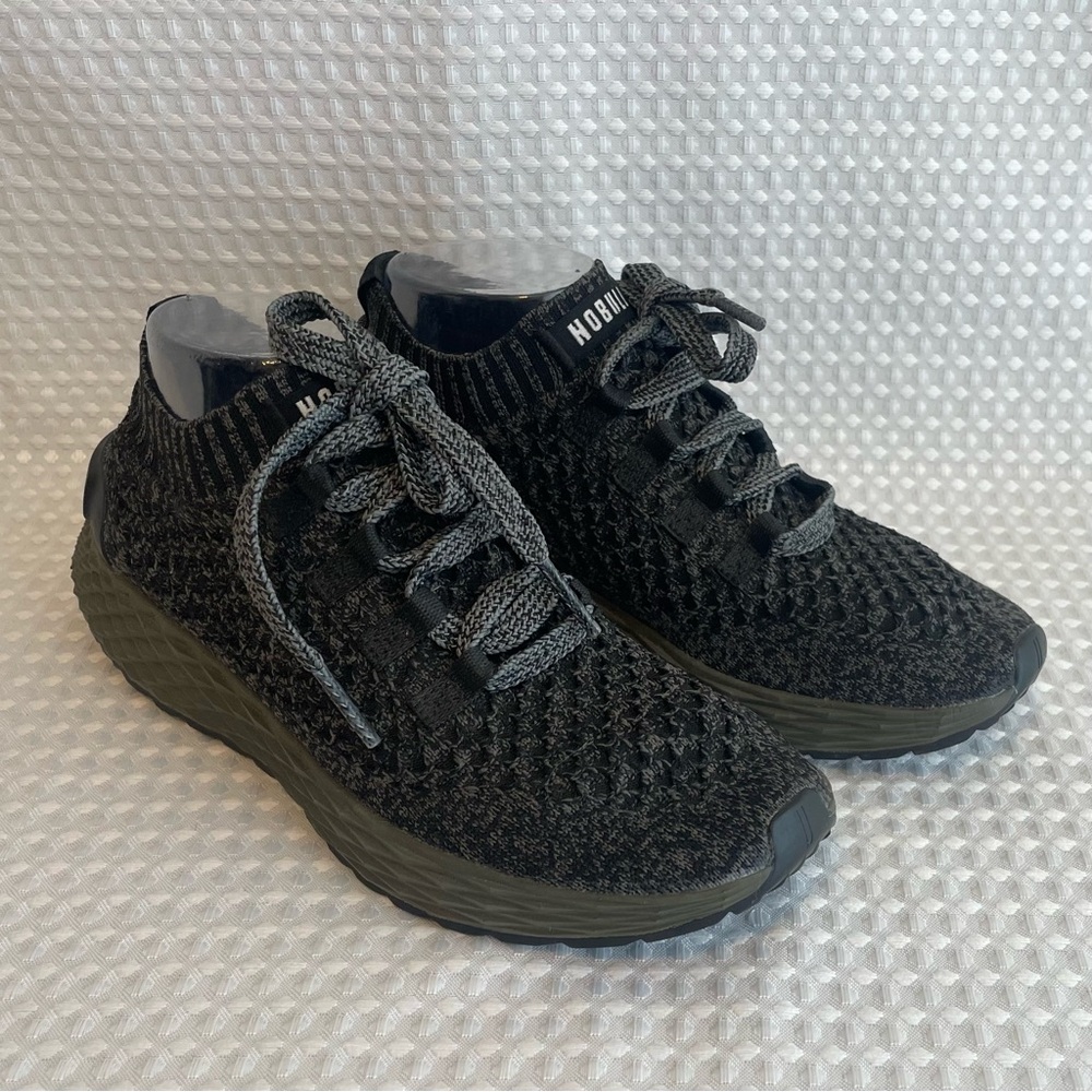 NOBULL Knit Runner Shoes Black Grey Dark Green Men's 6.5‎ Women's 8 Running Gym